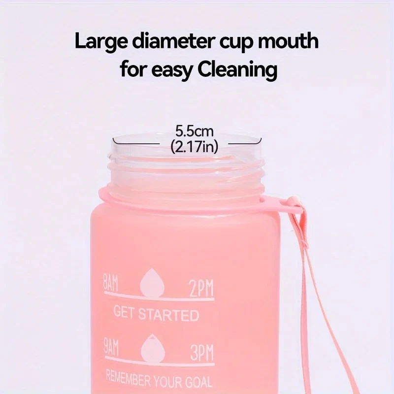 750ML Mashas and The Bear  Gradient Color Water Cup Popular Print Girls Drinking Bottle Women Outdoor Portable Strawing Bottles view 4