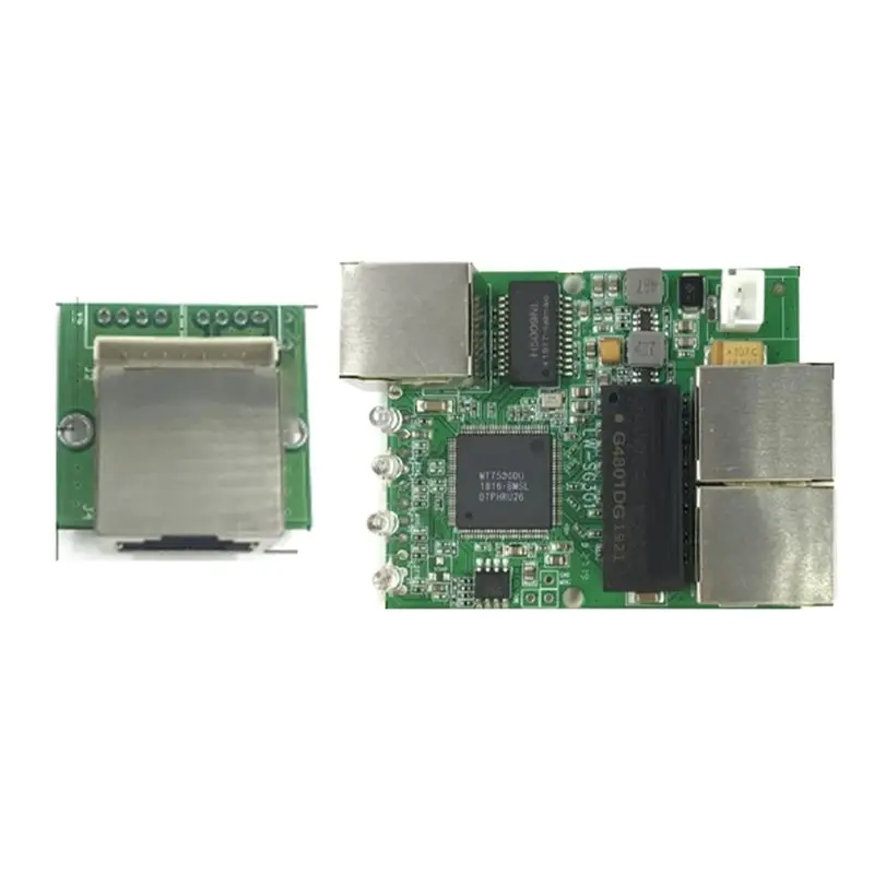 

Стильный 3-портовый модуль гигабитного коммутатора широко используется в светодиодной линии, 5-портовый контактный порт 10/100/1000 м, модуль мини-переключателя PCBA Durabl