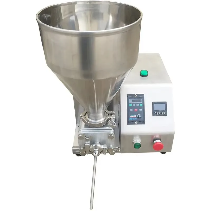 Design Chocolate Cream Puff Filling Biscuit Liquid Injection Fully Automatic 220V High Efficiency  Filling