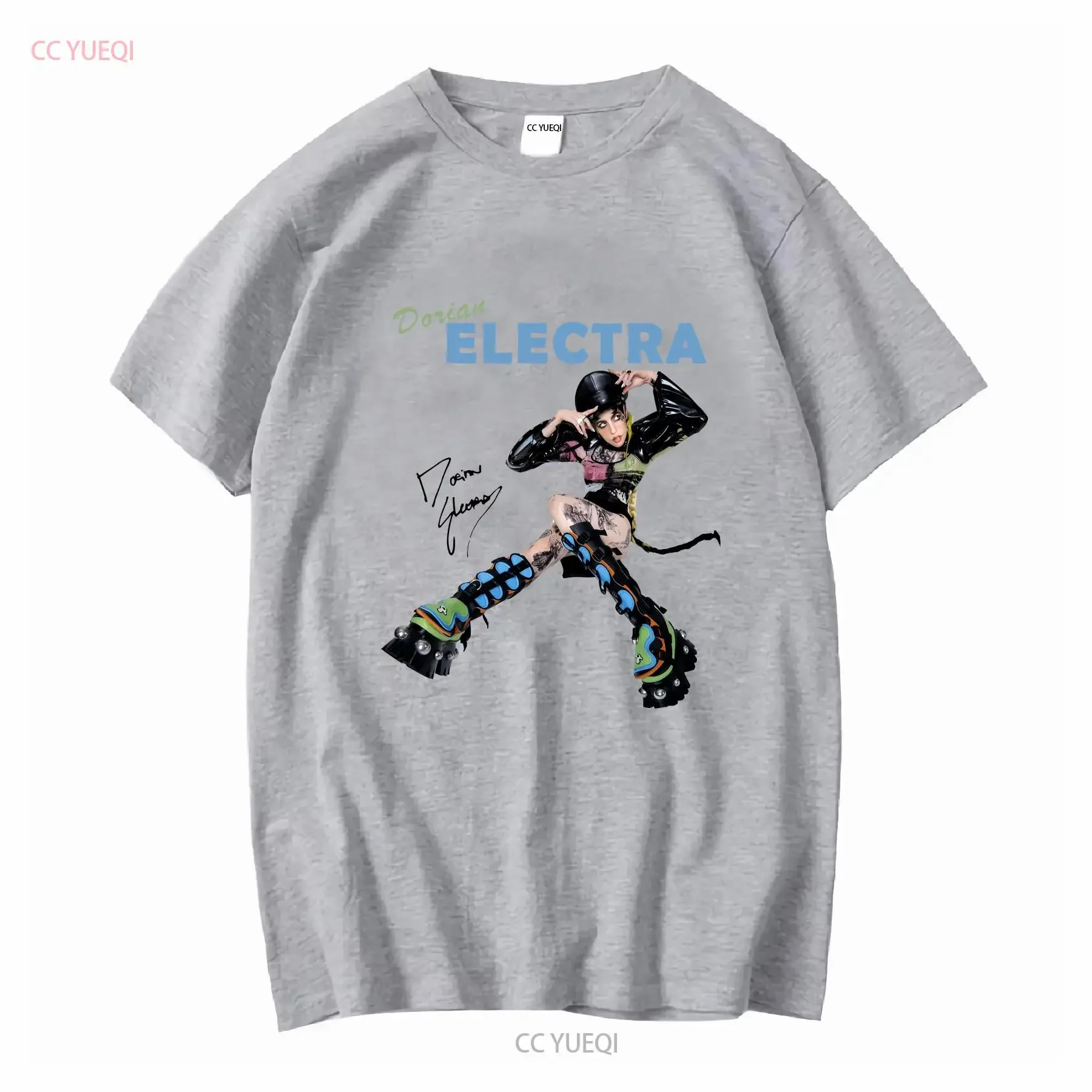 تي شيرت دوريان إلكترا سيجنتشر للحجم الكامل S 2345XL BO337 ملابس عتيقة مصممة ومريحة مغسولة للارتداء اليومي #3