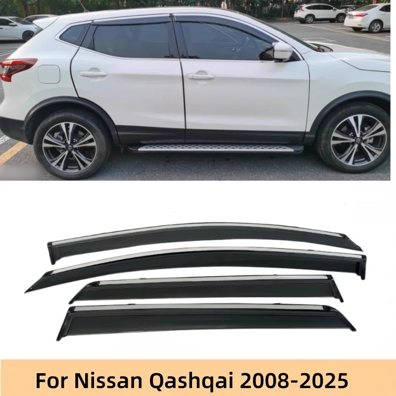 

Для Nissan Qashqai 2008-2014/2015-2022/2023-2025 аксессуары для стайлинга автомобилей автомобильный оконный козырек дефлектор дождевик укрытие