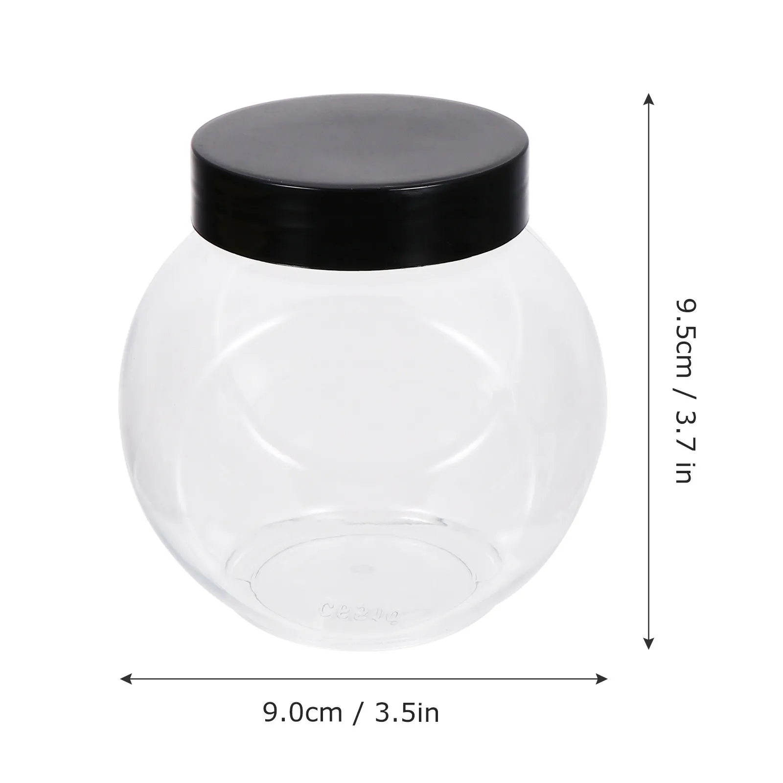 1Set Food Storage Cans Transparent 424ml Moisture-Proof Sealed Canisters for Honey Sugar Tea Coffee Cookies Storage Can view 2
