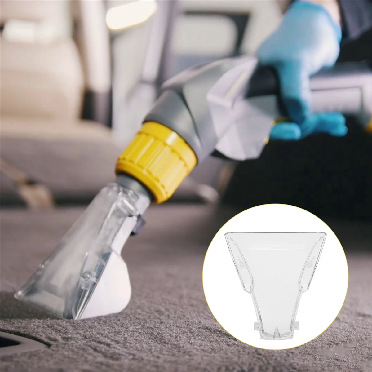 Carpet Vacuum Cleaner Nozzle Clear Cover 10/1 10/2 8/1 Replacement Kit for Puzzi 41300010(B)