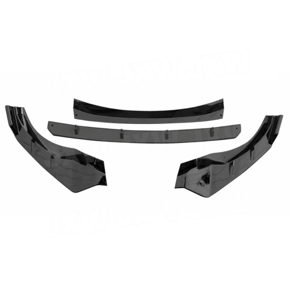

JCHEY 4Pcs/set ABS Gloss Black Body Kit Front Lip for BMW X3 G01 X4 G02 M Sport 2019 - 2021 Front Bumper Chin Lip Car