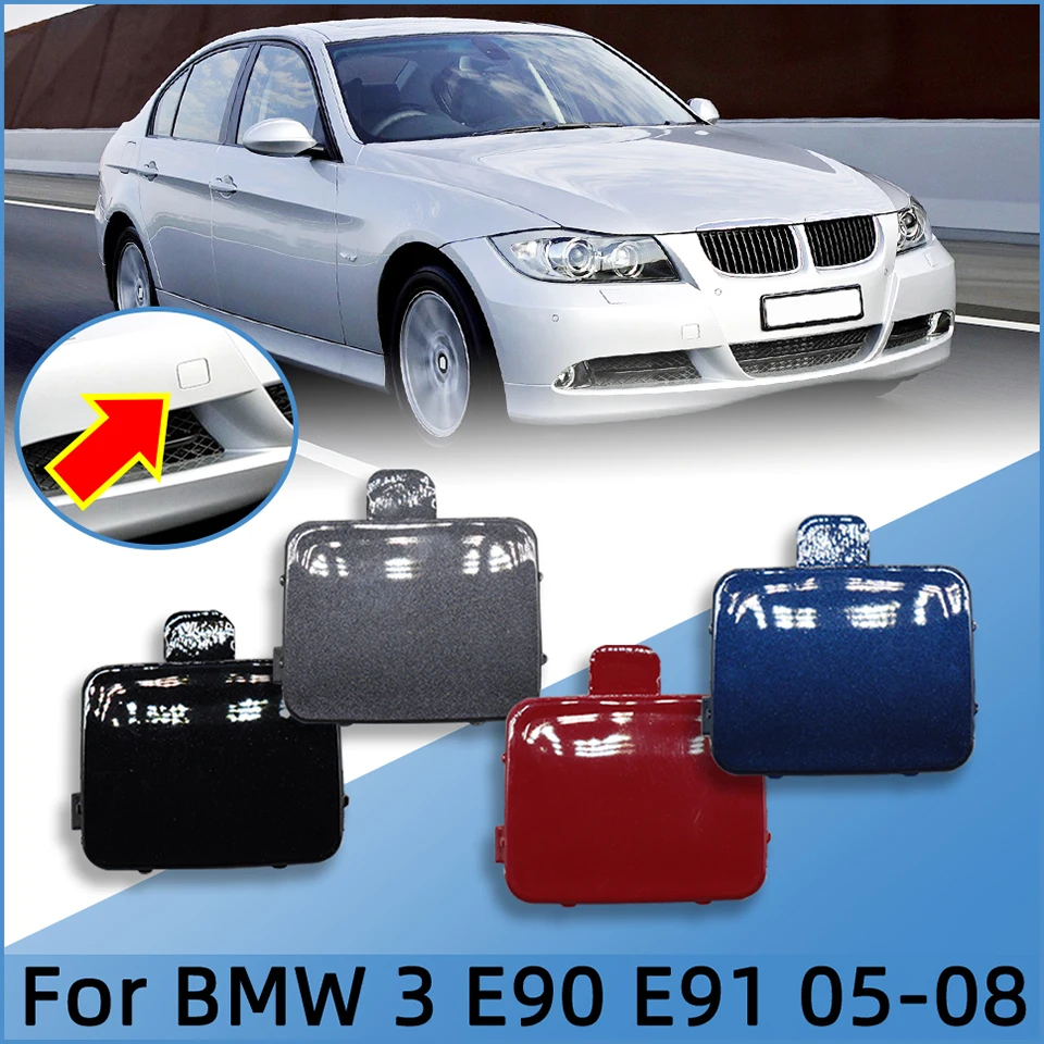 

Для BMW 2005-2008 E90 E91 318 320 325 330 автомобильный передний бампер буксирный крючок крышка Высококачественная буксирная сцепка Крышка окрашенная отделка