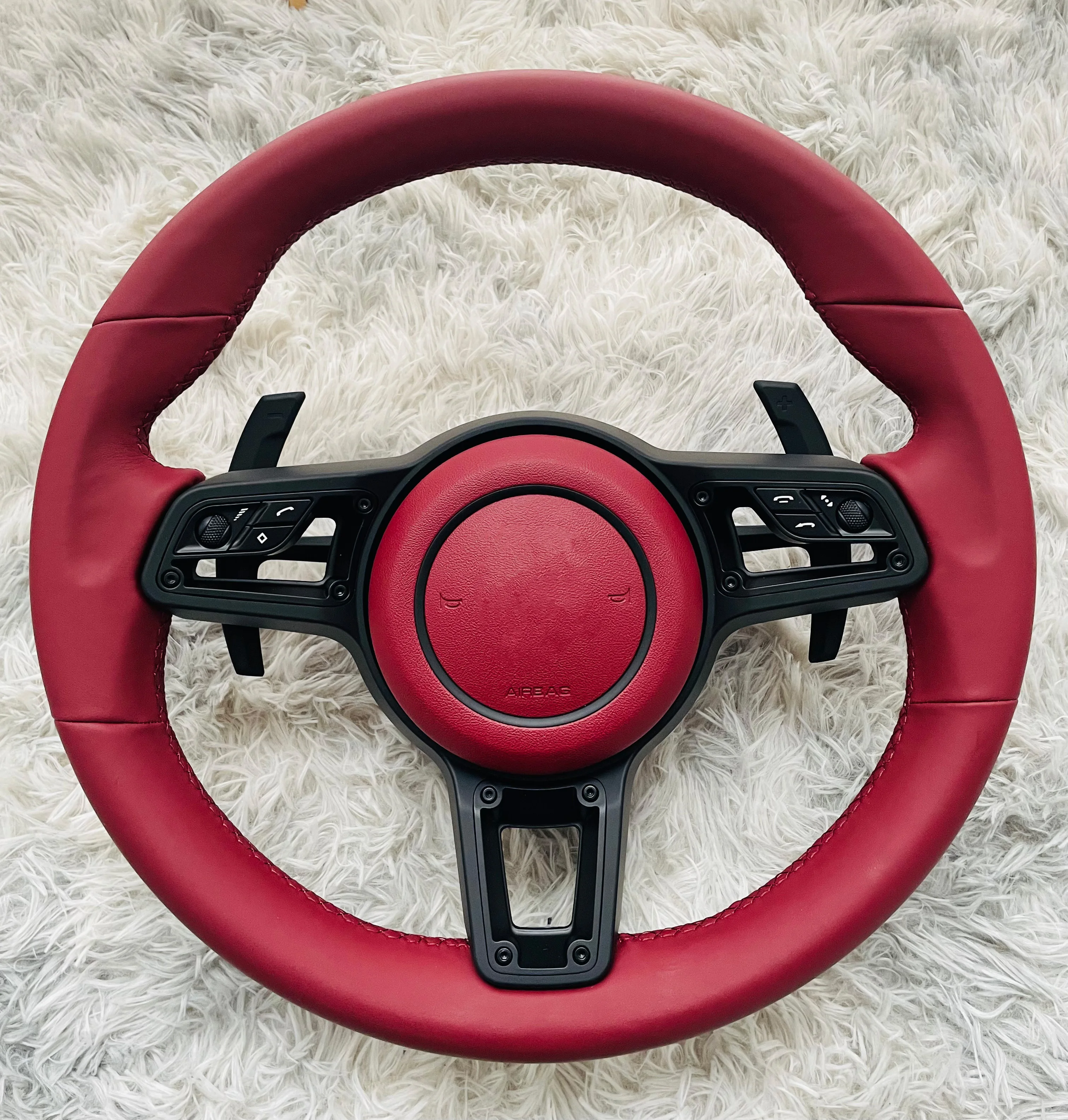 Steering wheel for Porsche Panamera Macan Cayenne Taycan 718 Cayman GT4 RS 911 Carrera Targa 911 GT3 RS 911.2 991 992 GT2 RS