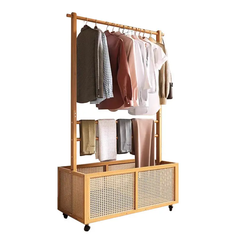 

Home corner floor to ceiling bedroom, movable coat rack, multifunctional, light luxury, high-end overnight clothes hanger