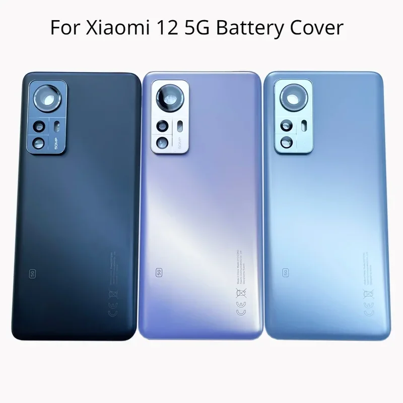 

Back Glass Case For Xiaomi 12 Mi12 5G Back Door Replacement Rear Housing Cover With Camera Lens