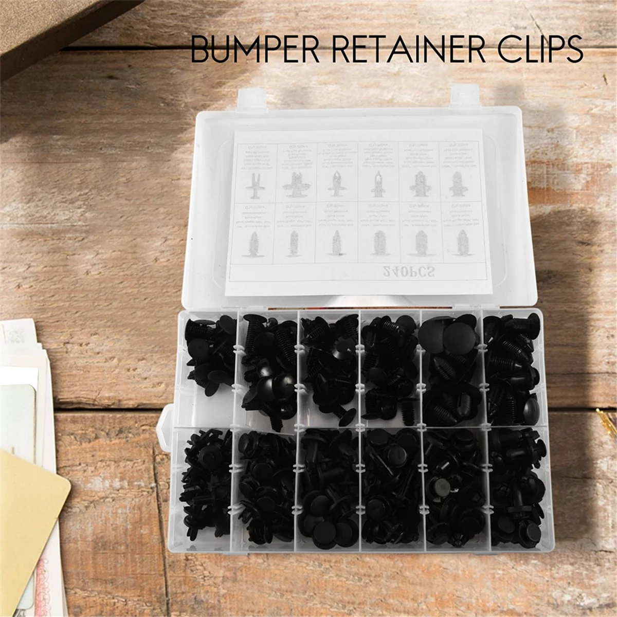 240Pc Bumper Retainer Clips Car Rivets Fasteners Push Retainer Kit Auto Push Pin Rivets Set Door Trim Panel Clips