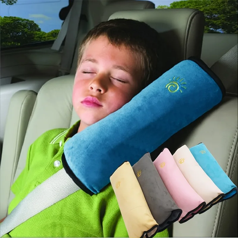 Nap Pillow Car Headrest Sleeping Head Support Children Nap Shoulder Belt Pad Car Neck Pillow Support Cover For Kids