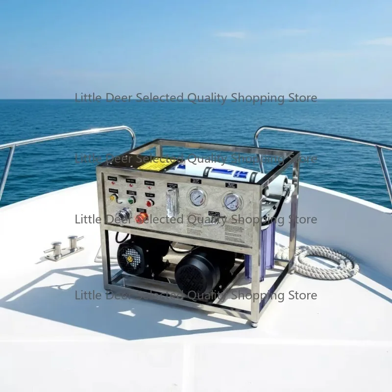 

700LPD Sea Water Desalinator Drinking Water Machine Reverse Osmosis Desalination Plant Small Boat Desalinator Marine Watermaker