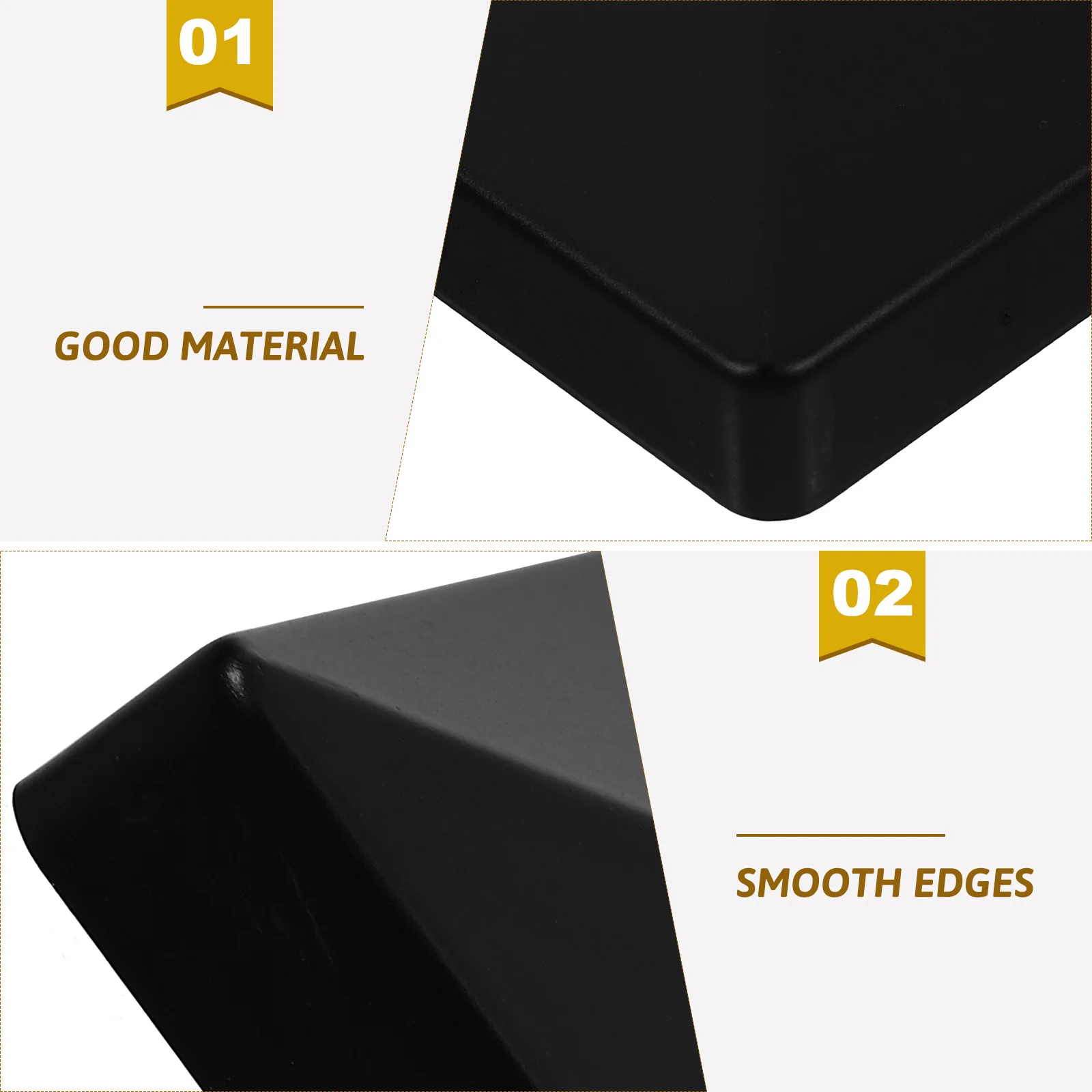 

12Pcs Plastic Post Caps for Fence Decorative Smooth Edges Long Service Life Stable Performance Fence Post Caps