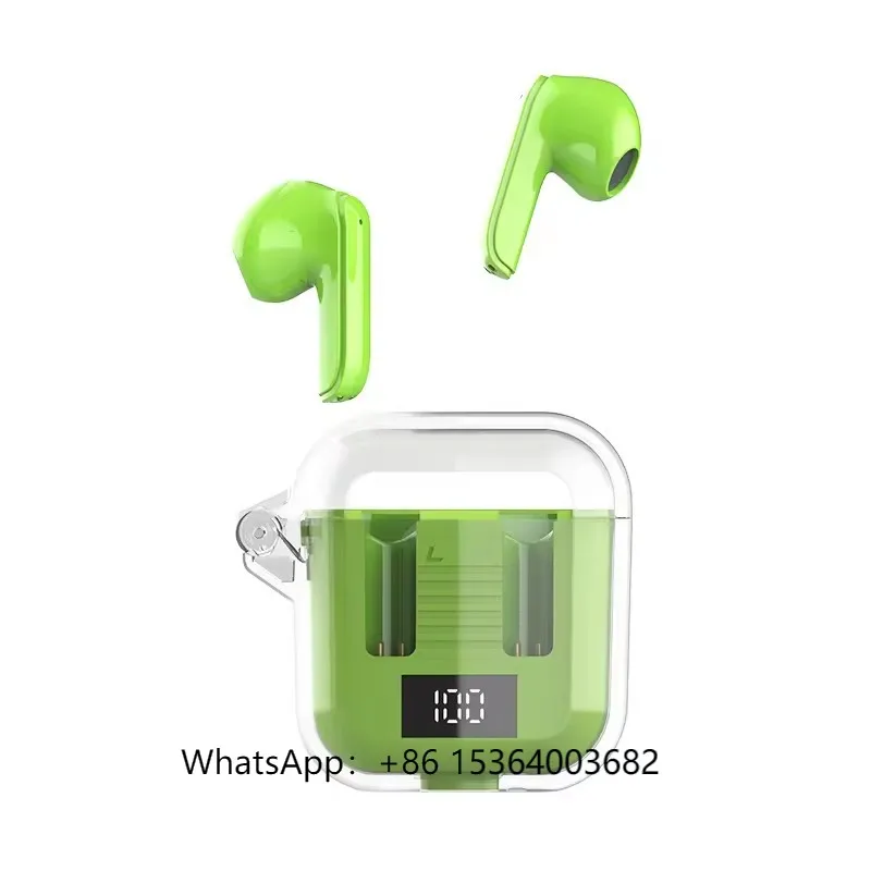 Наушники Беспроводная гарнитура OEM/odm Прозрачные Bt V5.3 TM90 Наушники-вкладыши с умным дисплеем для всех мобильных телефонов
