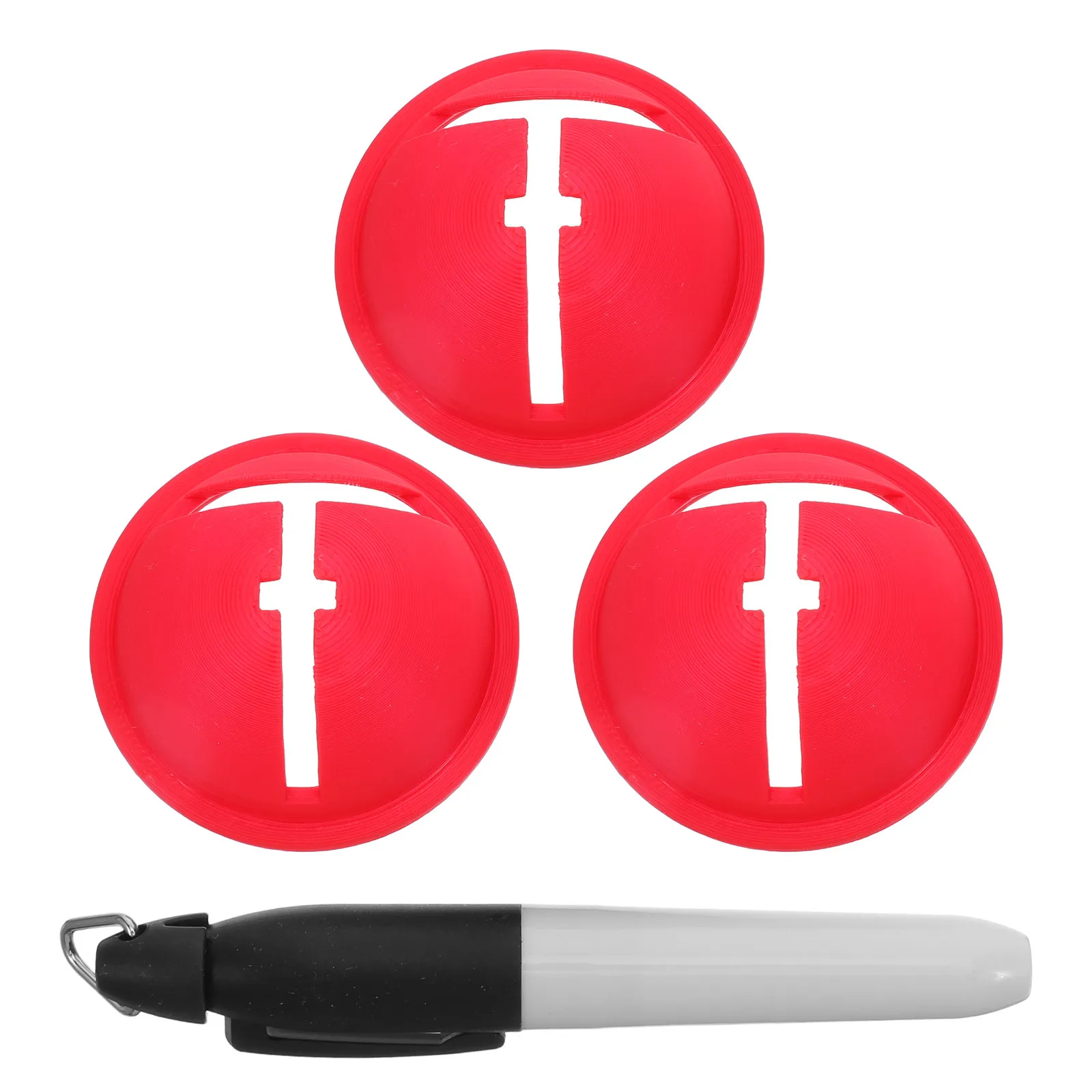 4Pcs Golf Ball Alignment Tool Set Precision Putting Line Marker Stencil for Accurate Stroke Guide Straight Putt Setup Golf view 6