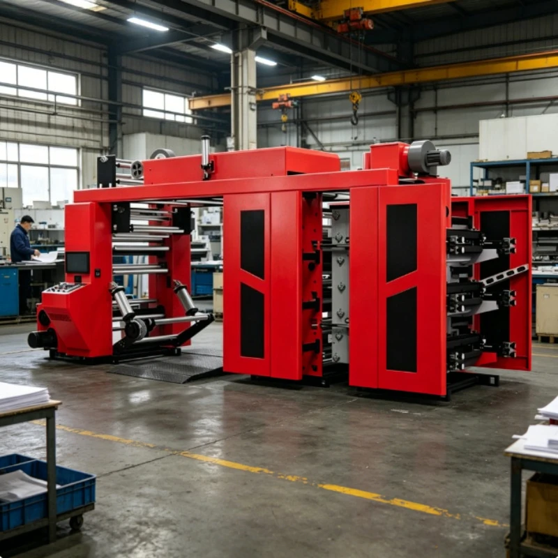Customized Paper Printing Machine Stack Type High Speed 6 Colors Flexo Printing Machine (servo motor drive 200m/min)