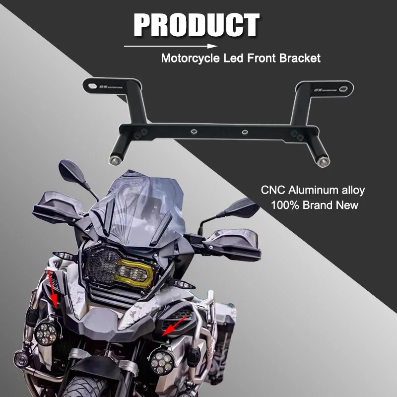 For BMW R 1200 GS LC ADV R1250 GS adventure 2013-2023 R1200GS R1250GS Led Driving Lights Auxiliary Light Mounting Front Bracket