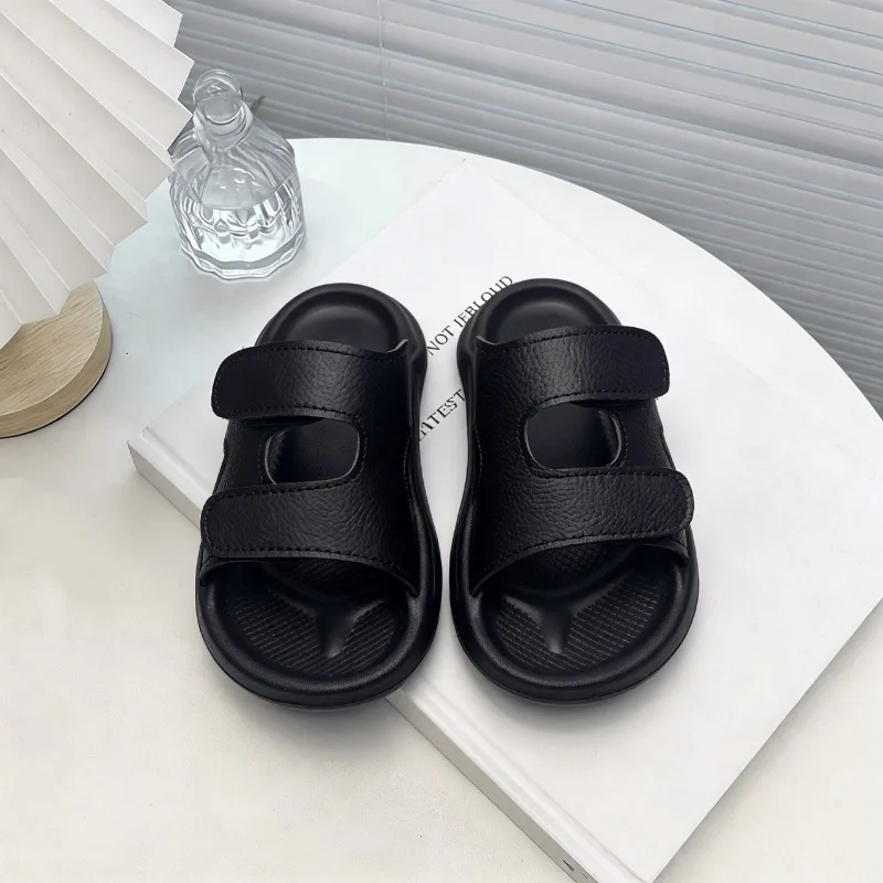 Girls Beach Shoes Open Toes Soft Bottom Kids Sandals Hook&loop Versatile 2026 Summer New Children Casual Sandals Non-slip