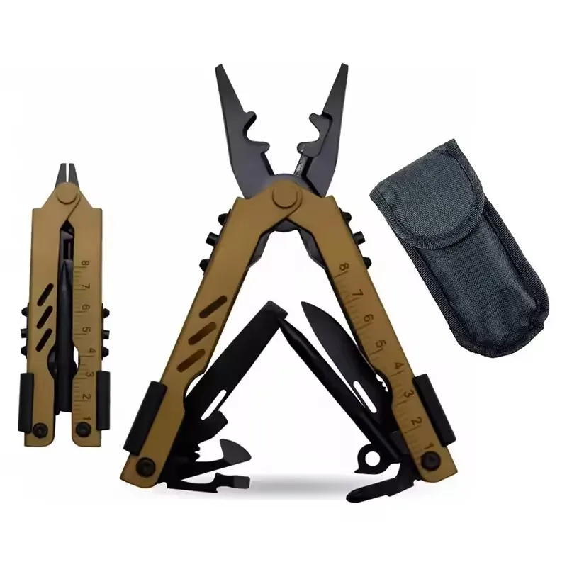 

Hand Mulit Tool Foldable Saw Scissors Retractable Pliers Knife Combination Portable Survival Tools Set For Outdoor Camping