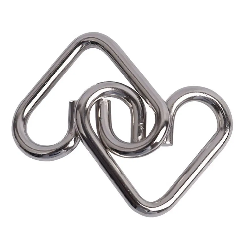 

8Pcs Intelligence Buckle Puzzle Ring Kit Metal Brain Teaser Maze Unlock Game Logic Challenge Stress Relief