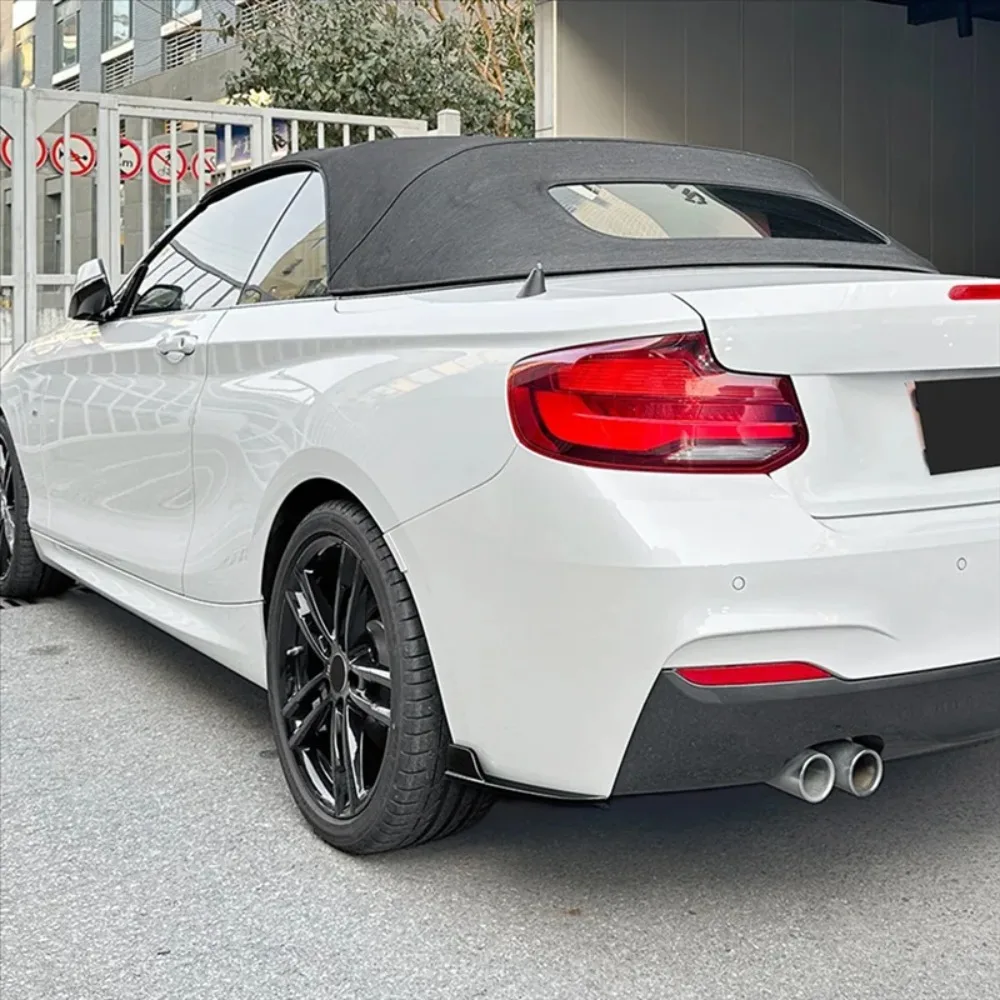 

Nuevo-difusor de labio de parachoques trasero de coche, divisor, delantal, alerón, piezas para BMW Serie 2 F22 F23 M Sport 2015-