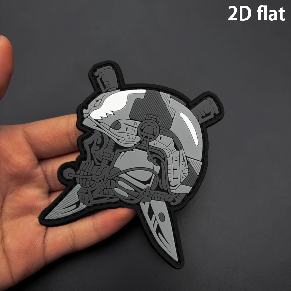 Specifications Available: 1Pc/2Pcs/3Pcs. Irregular Cross-Shaped Tool Helmet Luminous Rubber Velcro Patch with Matching Black Edge Layered Soft Rubber, Suitable for Tactical Jackets, Cycling Bags, Baseball Caps, and Various Clothing Accessories