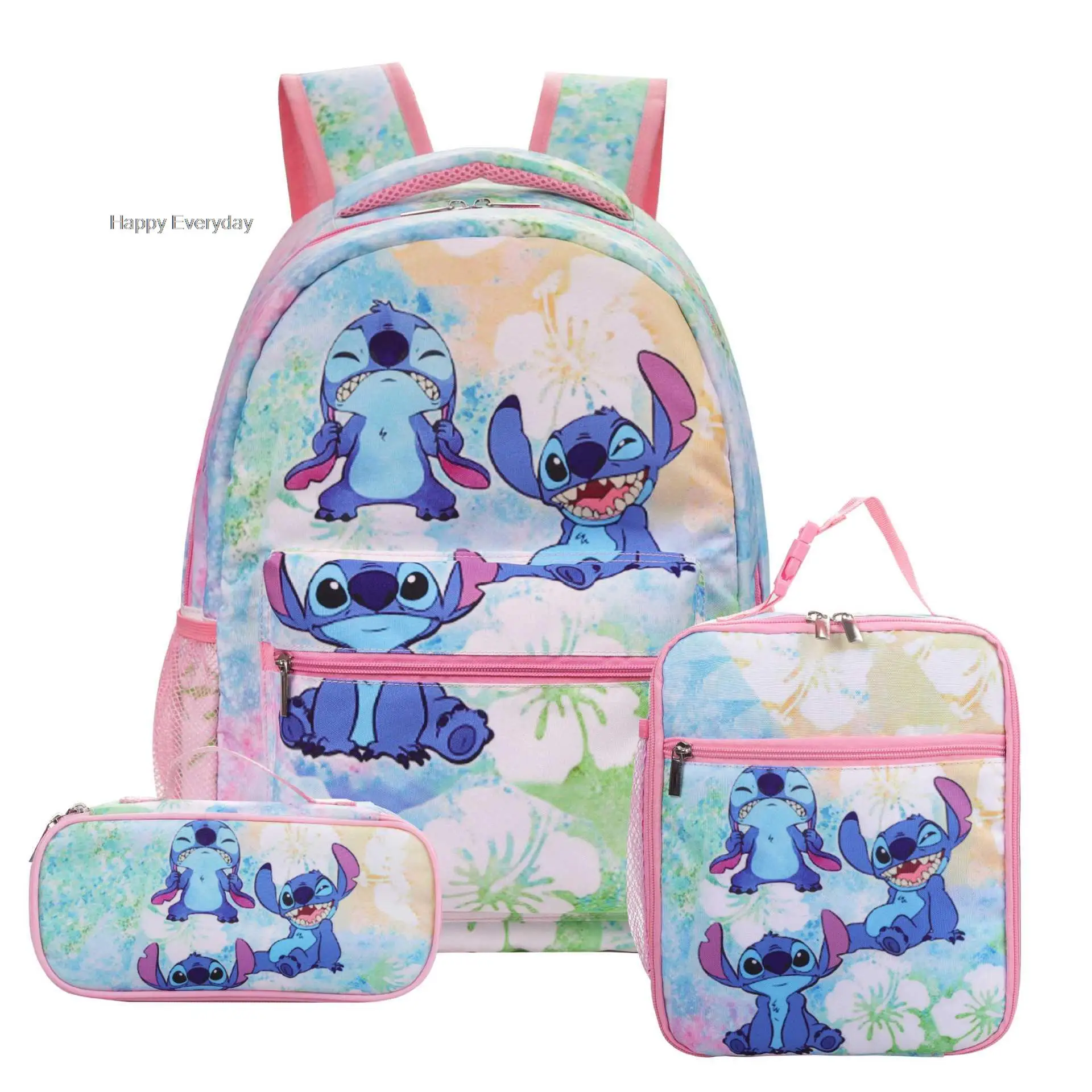 MINISO Lilo Stitch plecaki dziewczyny kobiety śliczne torby szkolne dla studentów nastolatki dziewczęce kieszenie Mochilas Kawaii damski plecak na