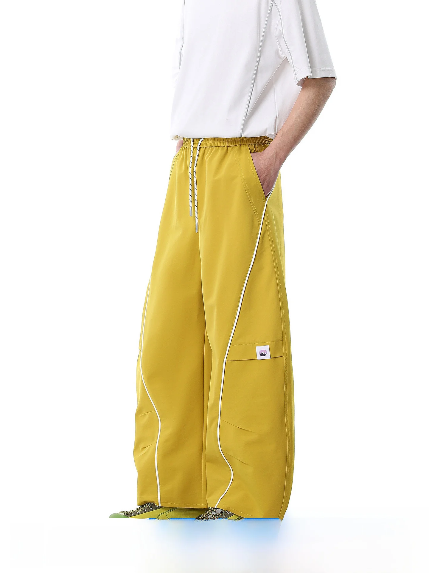 

Artannie Men's Outdoor Sports Casual Pants Qui Dry Straight Leg Loose Fit Long Trousers Spring New American Design