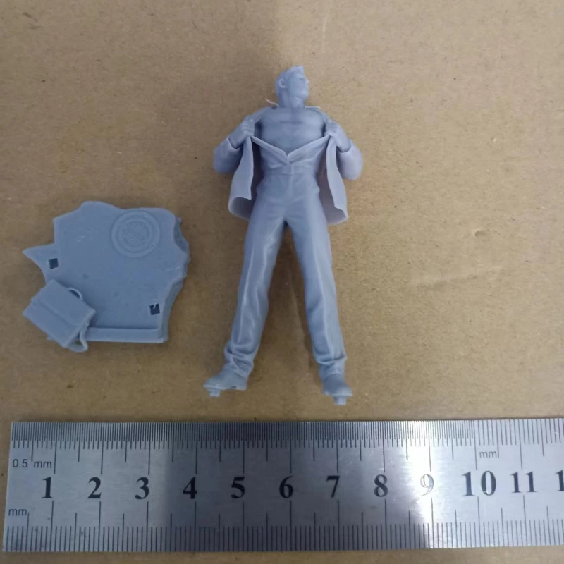 Strong Man Full Resin Figure Girl 1/24 Scale 75mm Assemble Miniatures Model Kit Unassembled Unpainted Diorama Toys