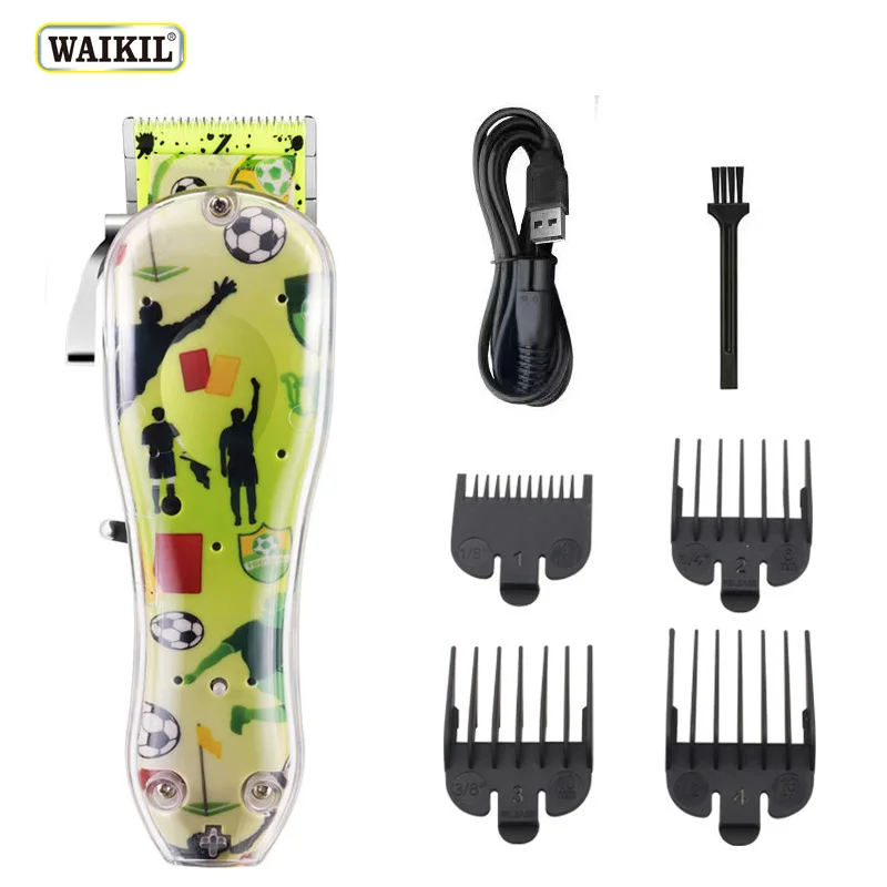 WAIKIL-Aparador de pêlos elétrico para Barber, profissional Hair Clipper, Cordless Cutting Shaver, recarregável, venda quente