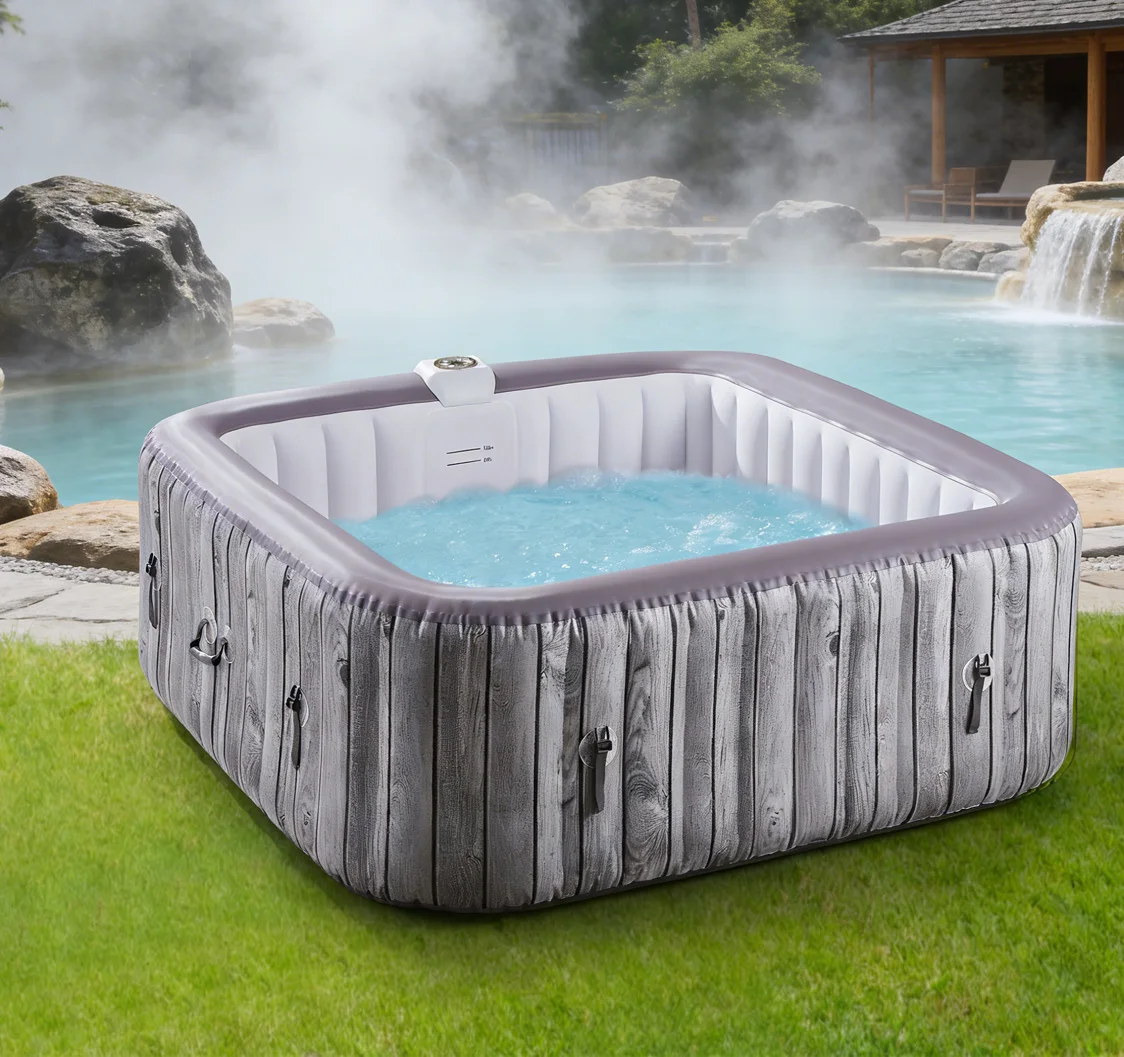 Factory OEM Size SPA Inflatable Plunge Tub 60gal+ PVC Material 4-5 Person Home & Hotel Use Portable Round