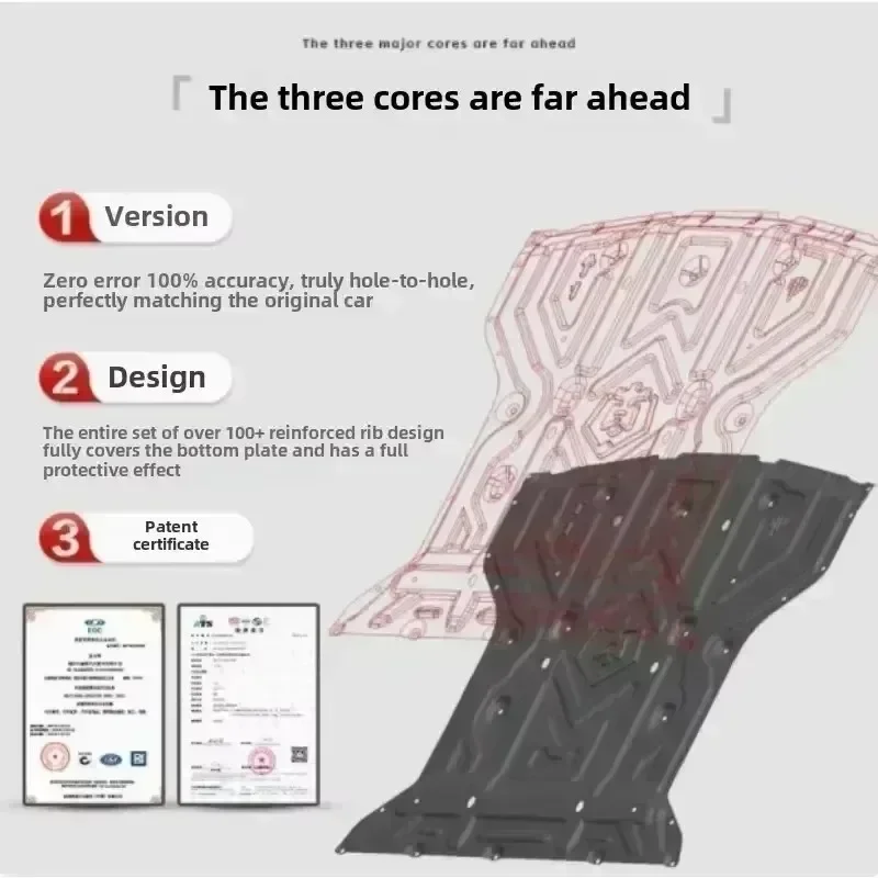 Voertuig - Specifiek Spatwaterdicht Duurzaam Stevig Motor Undercover en Onderste Spatbord Voor Chevrolet Lova RV 2016-2019 1.5L