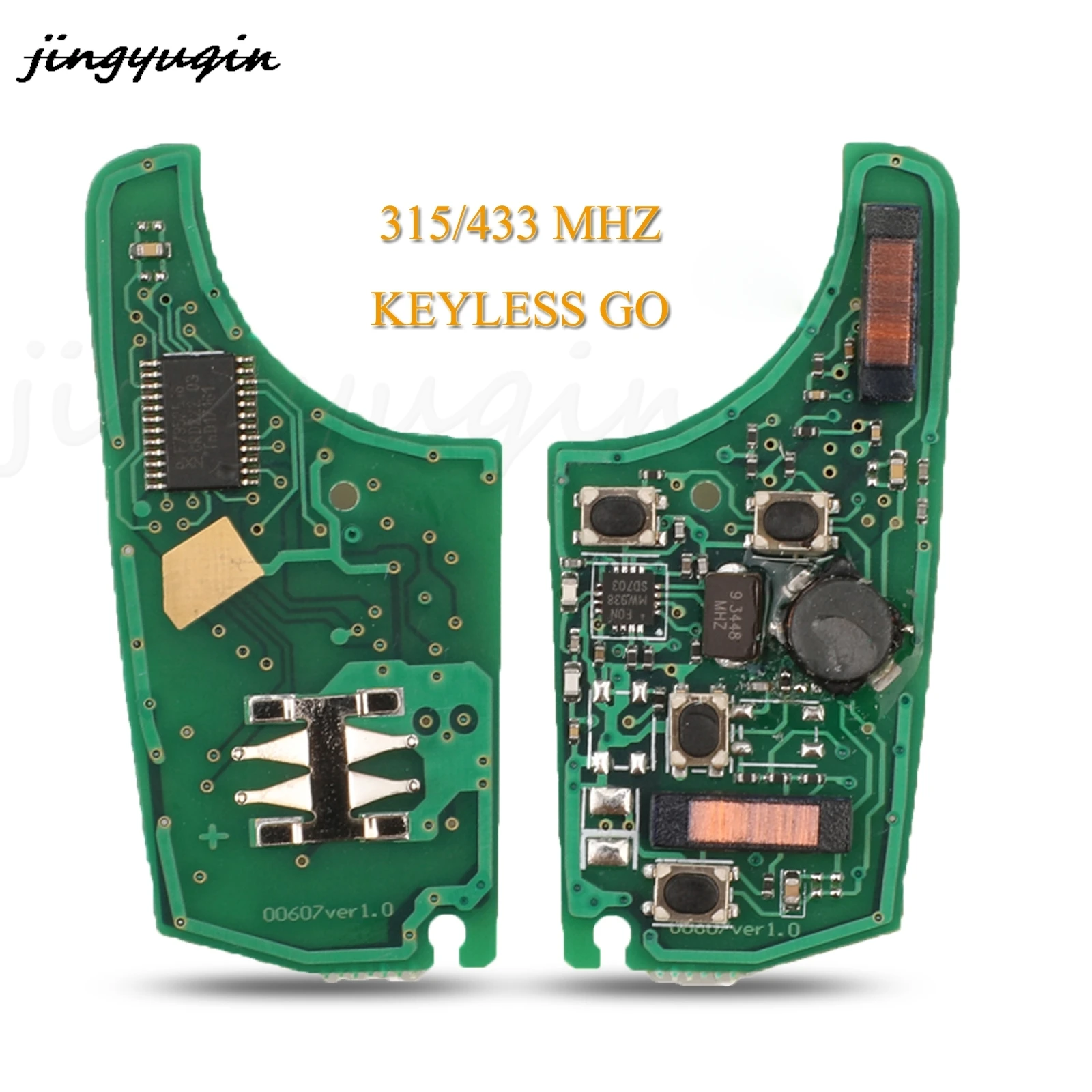 Jingyuqin 4 pulsanti Remote Key Circuit Board Fob 315/433Mhz ID46 Chip per Chevrolet Malibu Cruze Aveo Spark Sail Opel/Vauxhall