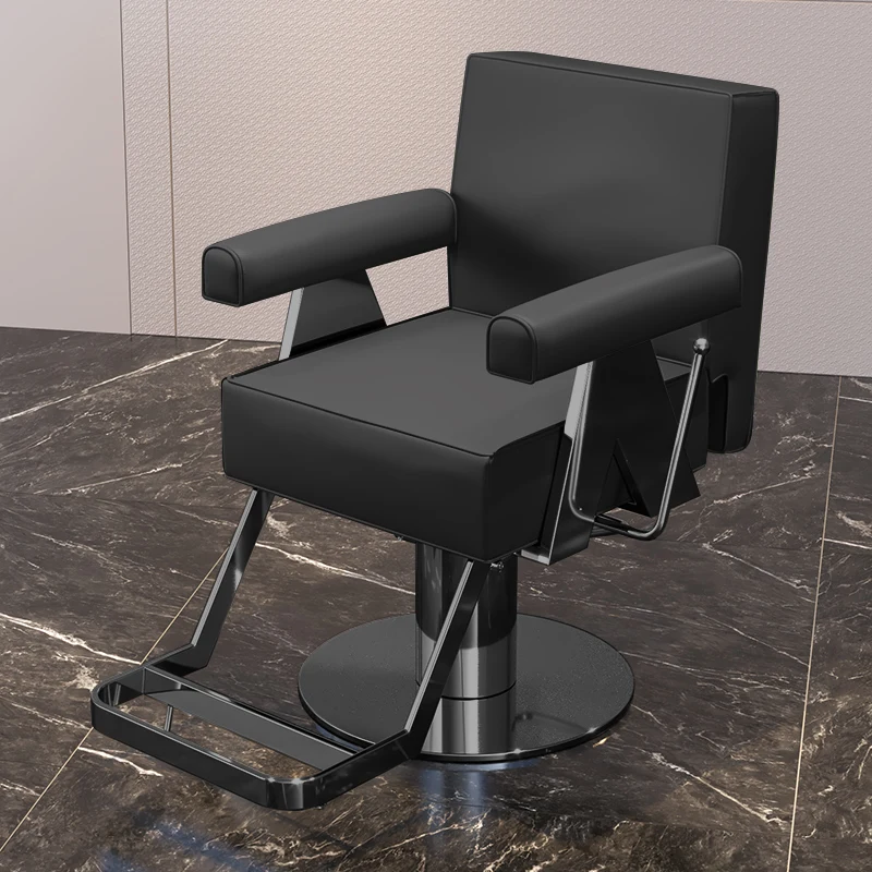 

Modern Luxury Barber Chairs Nordic Simple Speciality Hair Dyeing Perm Barber Chairs Comfort Lift Salon Furniture Sillas FYBC