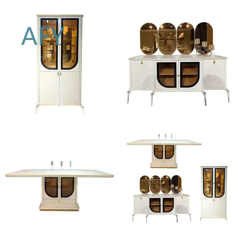 Modern Home Bar Living Room Wooden Wine Cabinet Glass Display Rack for Home Furniture Luxury Wood Wine Cabinets for Home for