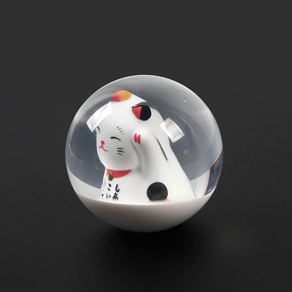 

Lovely Cat Gear Shift Knob Durable Materials Universal Car Interior Accessories Adapter Fits Manual Vehicles