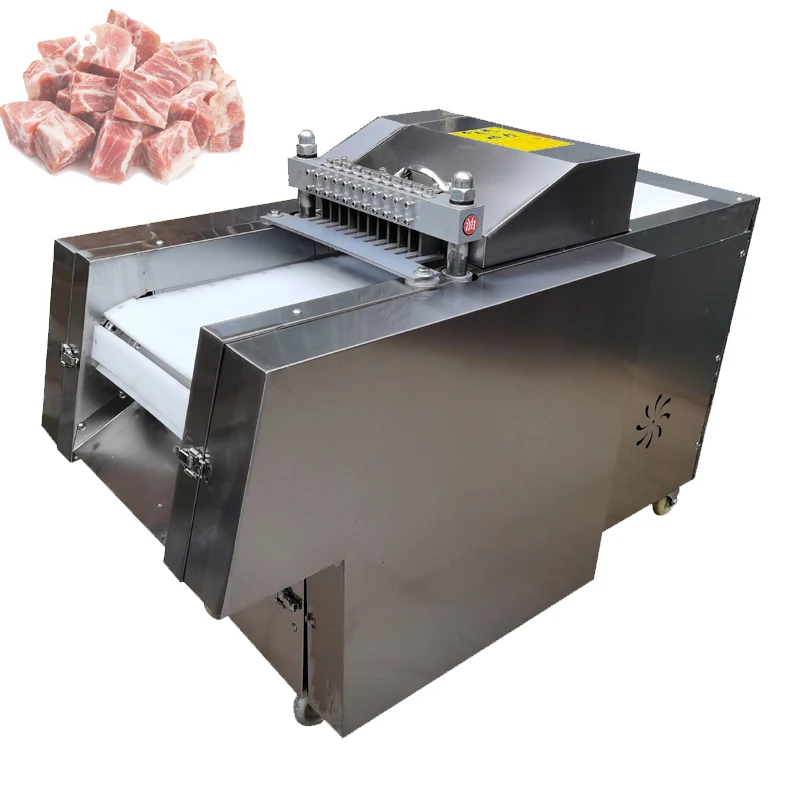 

Commercial Frozen Meat Slicer Chicken Cube Cutter Chicken Steak Cutting Machine Frozen Meat Dice Machine