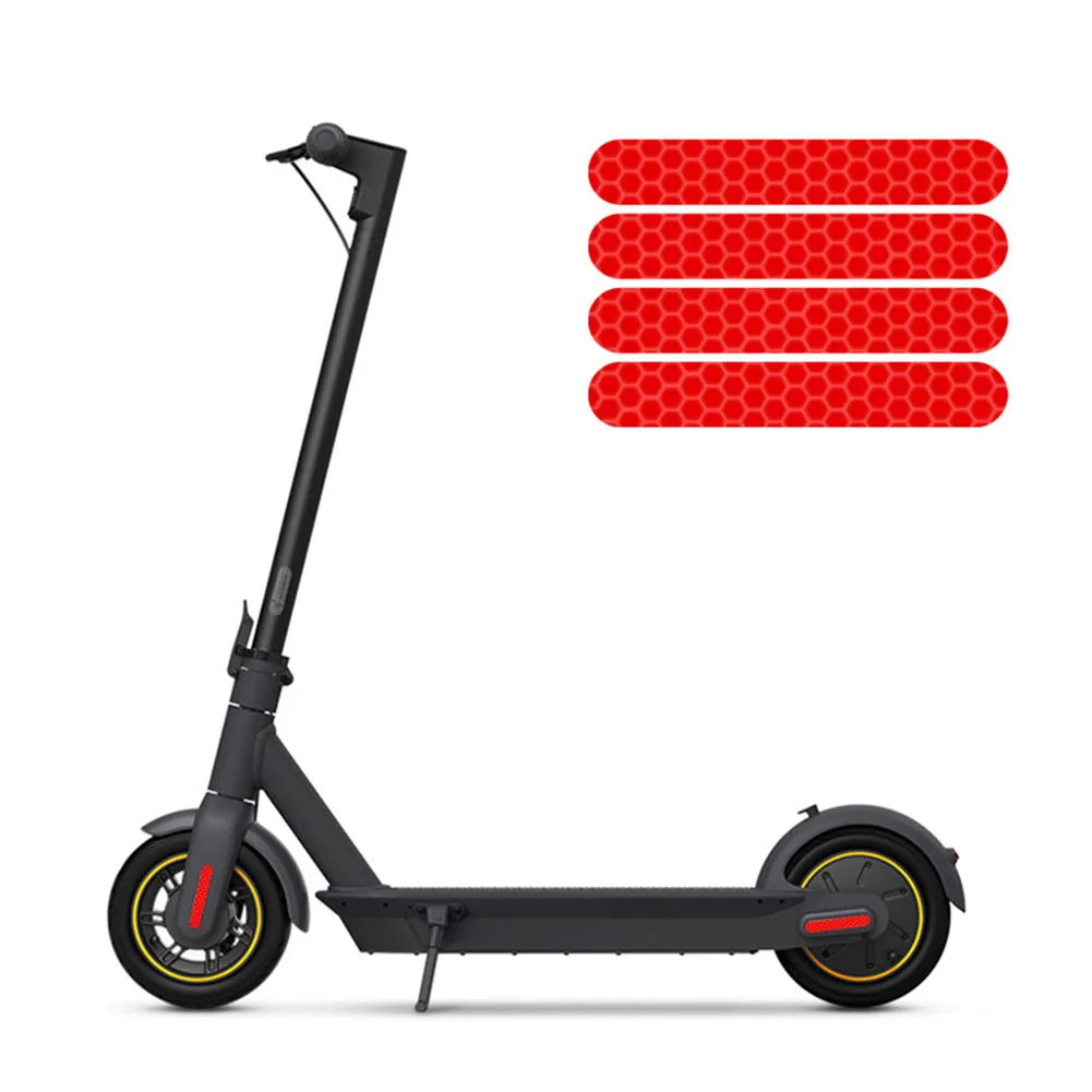 1 Set Electric Scooter Anti-Cursor Reflective Sticker For Ninebot Max G30 / ES Series Strong Reflective Waterproof Bright Color