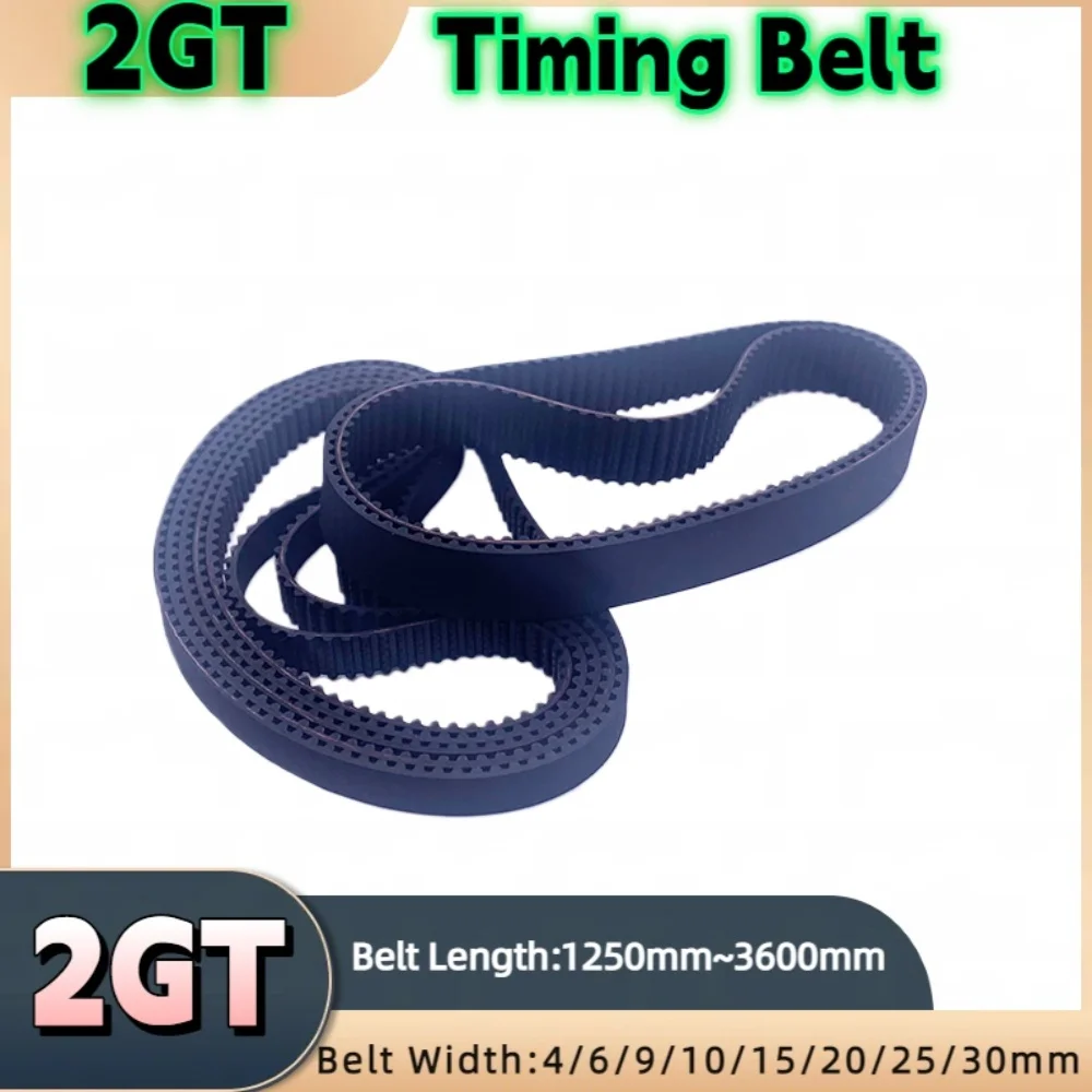 

2GT Rubber Timing Belt Length 1250 1310 1324 1340 1350 1360 1434 1440 1474 1500 1512 1520 1524 1540 1600 1610 2000 2220 3600 mm