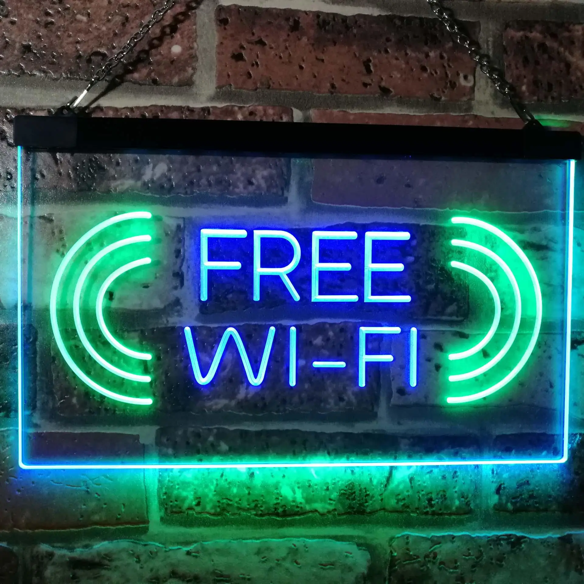 

((( Free Wi-Fi ))) Dual Color Led Neon Sign st6-i2373