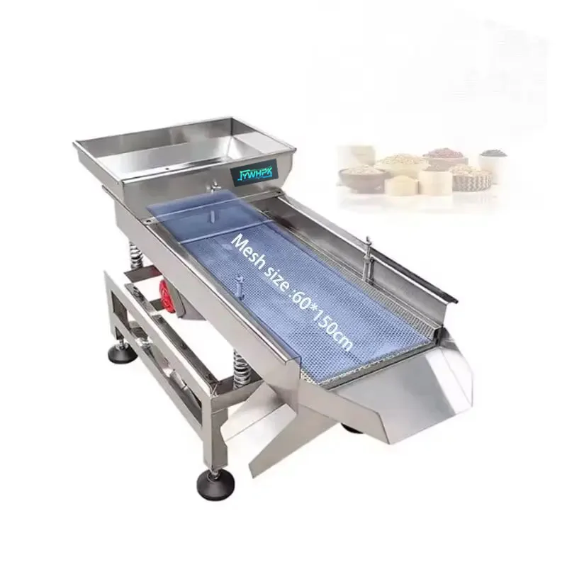 

60 * 150cm Single/Double/three layer electric screening machine, linear screen, vibrating screen, stainless steel