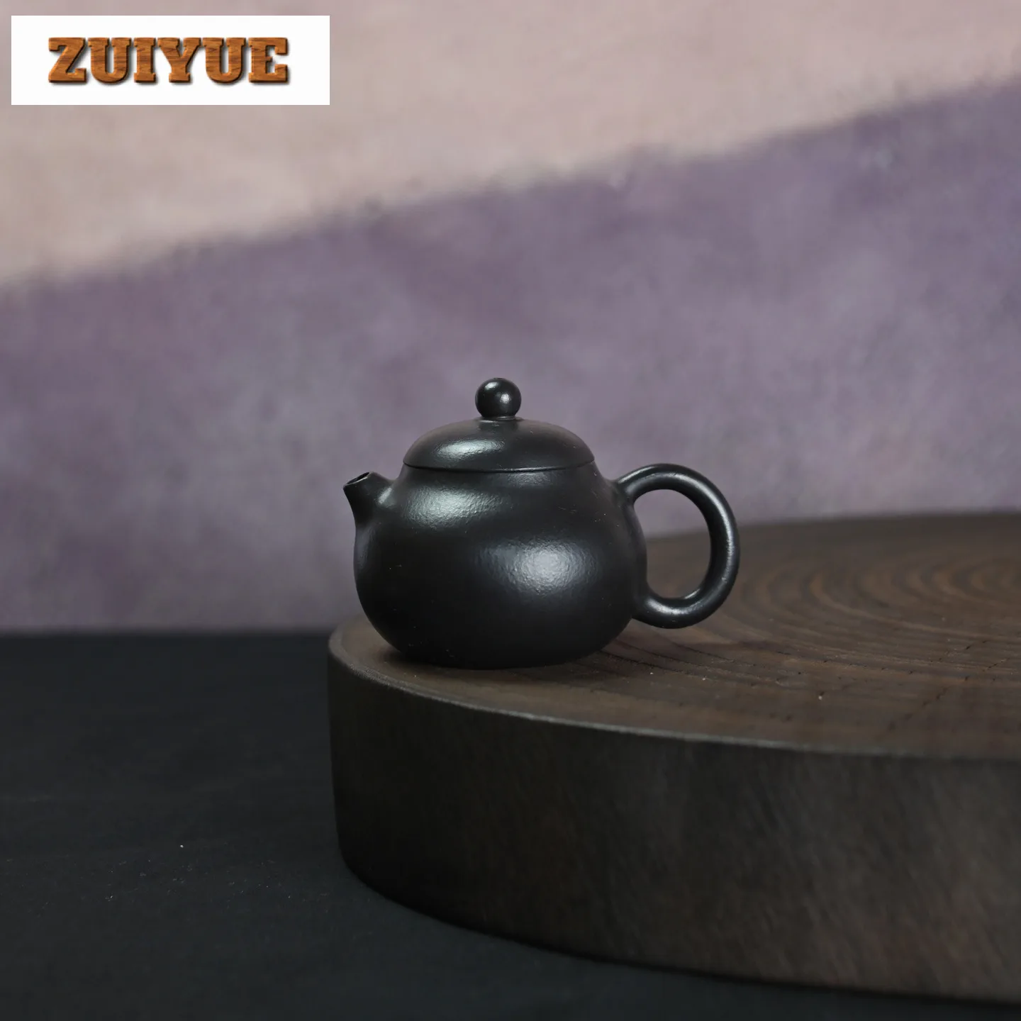 

100 мл древние фиолетовые глиняные чайники Исин ручной работы Черный горшок Вэнь Дан Сырая руда Чжу грязевой чайник Чайный сервиз Zisha Принадлежности