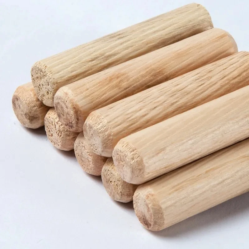 

M5-M12 Wooden Dowel Pins Round Raft Cork Twill Wood Pin Nails Wedge Shaft Connector 20-100mm for Furniture & DIY