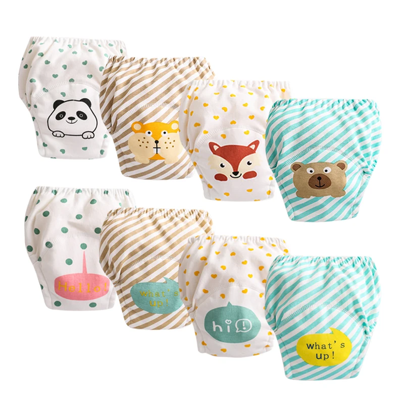 

Корейский стиль, хлопковые детские водонепроницаемые тренировочные штаны, новые детские подгузники, моющиеся шорты для младенцев, трусики для подгузников, нижнее белье для смены подгузников