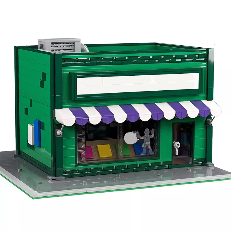Bricklink idéias cidade casa simpsoned krusty hambúrguer springfield igreja escola primária arquitetura conjuntos blocos de construção brinquedos
