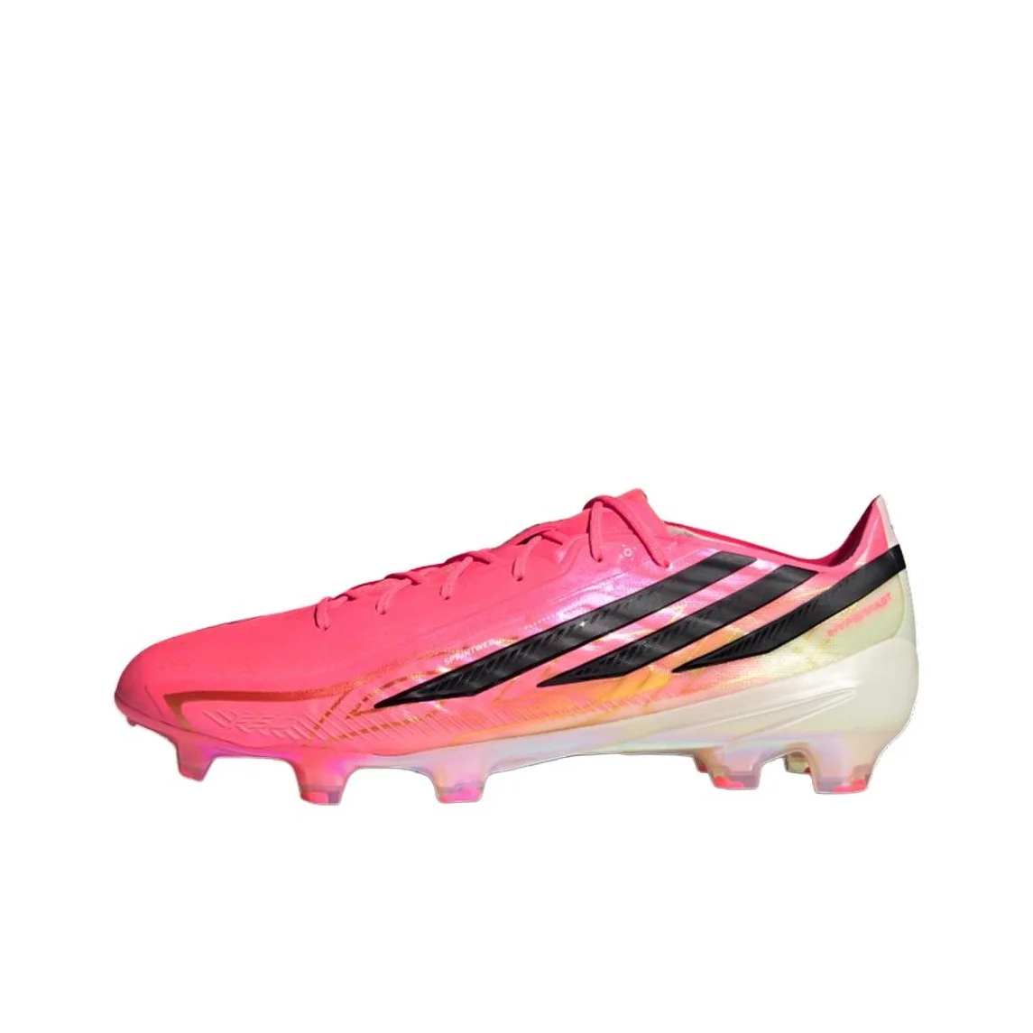 Adidas F50 Soccer Shoes Unisex Low Top Neon Red JR5386