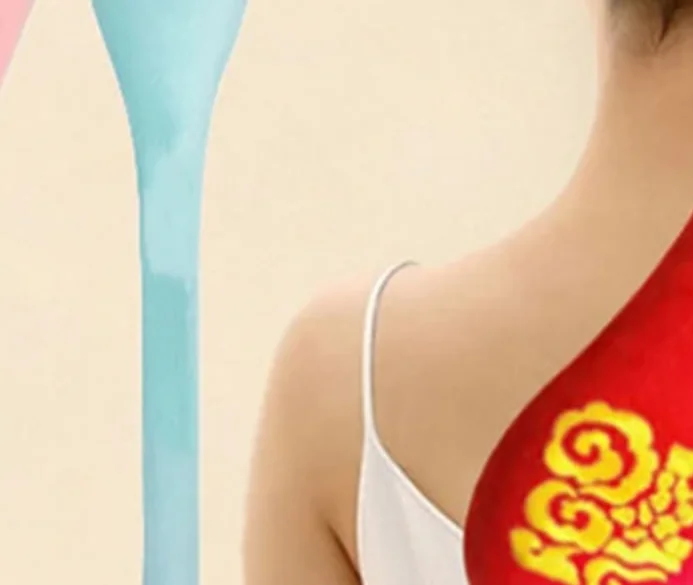 

High Elasticity Latex Velvet Massage Pat Fu Character Slap Stick Massager Back Pain Relief Portable Body Vibration Hammer