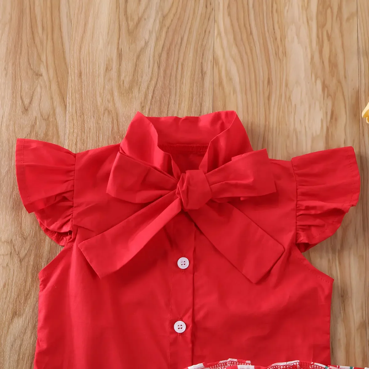 2020 Baby Girl Red Shirt Top Watermelon Shorts 2Pcs Set