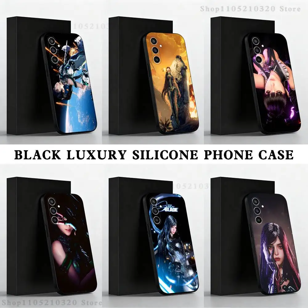 

S-Stellar B-Blade Game Phone Case For Samsung S25,S24,S21,S22,S23,S30,Ultra,S20,Plus,Fe,Lite,Note,10,9,5G Black Cover