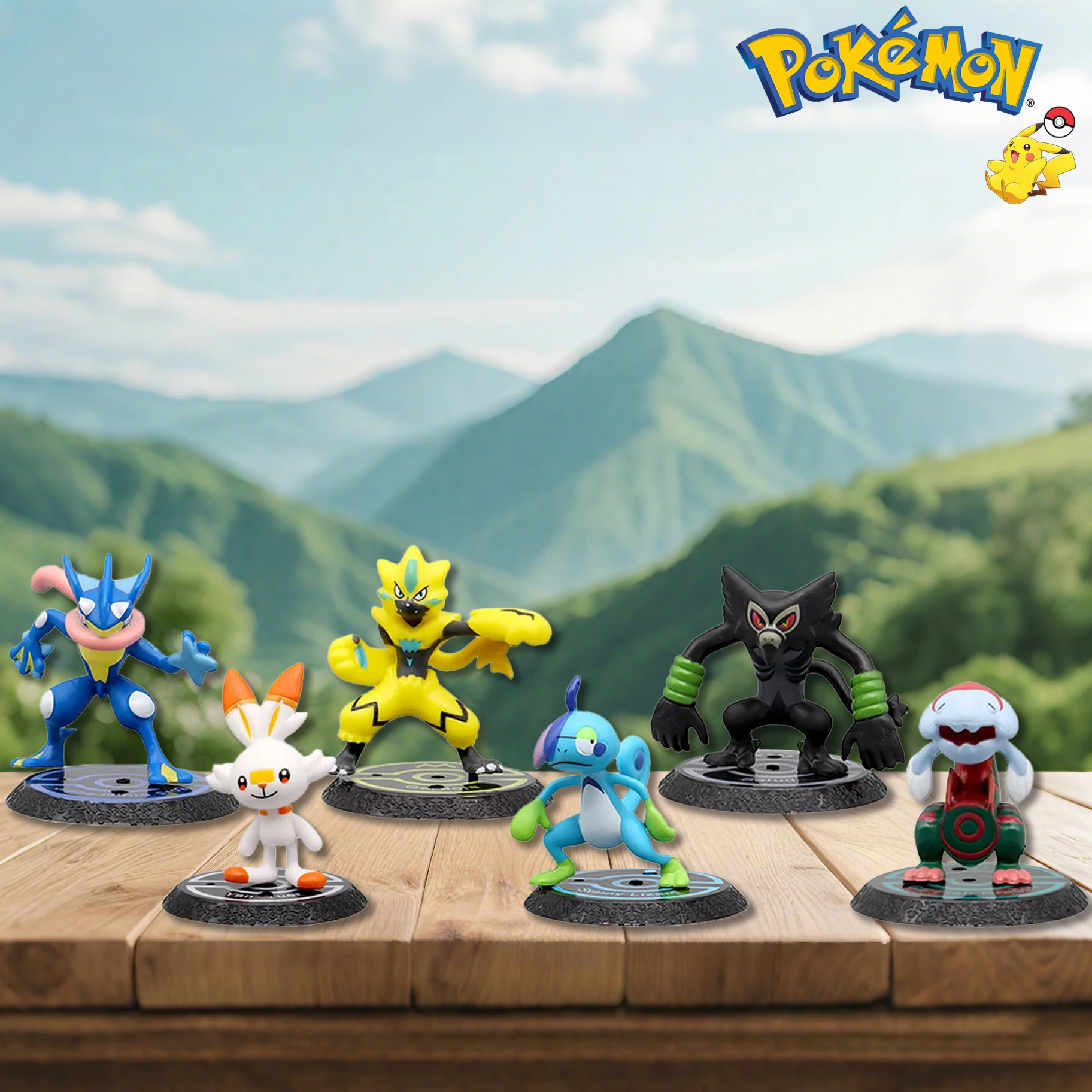 بوكيمون 6 unids/set figur de أنيمي بيكاتشو 6-7 سنتيمتر تمثال Charizard Blastoise السنجاب Bulbasaur نموذج دي تمثال دي أكيا جوجو