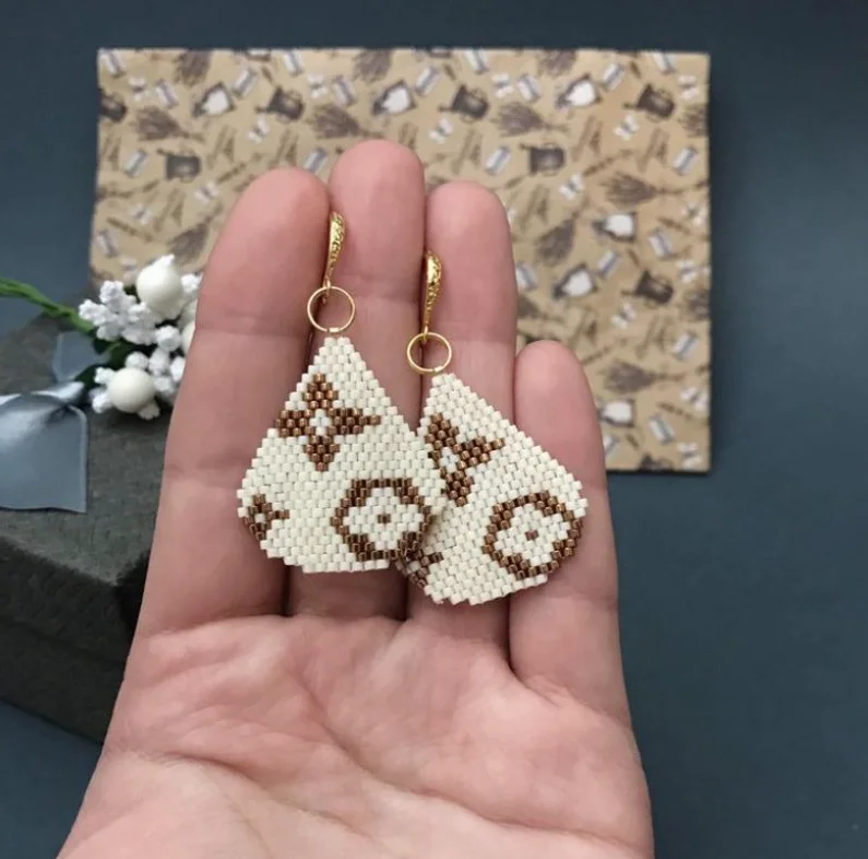 ビーズイヤリング 水滴 手織り 合金 トレンド サークル ハ - Tassel Earrings Boho のレビューと価格